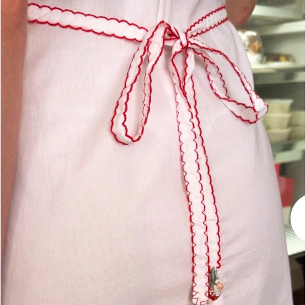 Anthropologie Strawberry π Bonnie Embroidered Midi Dress by Jacquie the Label - Picture 15 of 16
